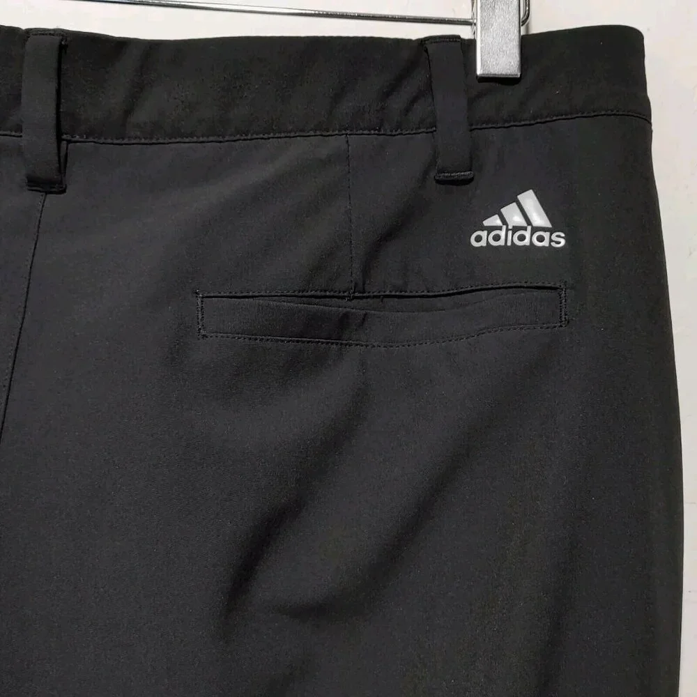 Adidas Solid Black Golf Pants Men's Size 34X30